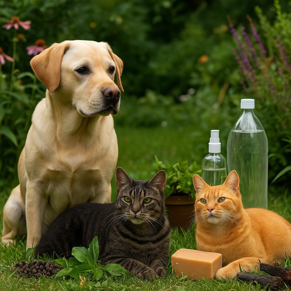 Cães e gatos saudáveis