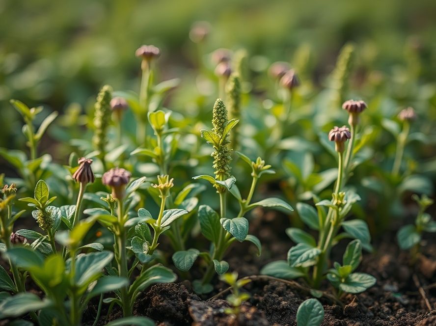 Plantio de ervas aromáticas